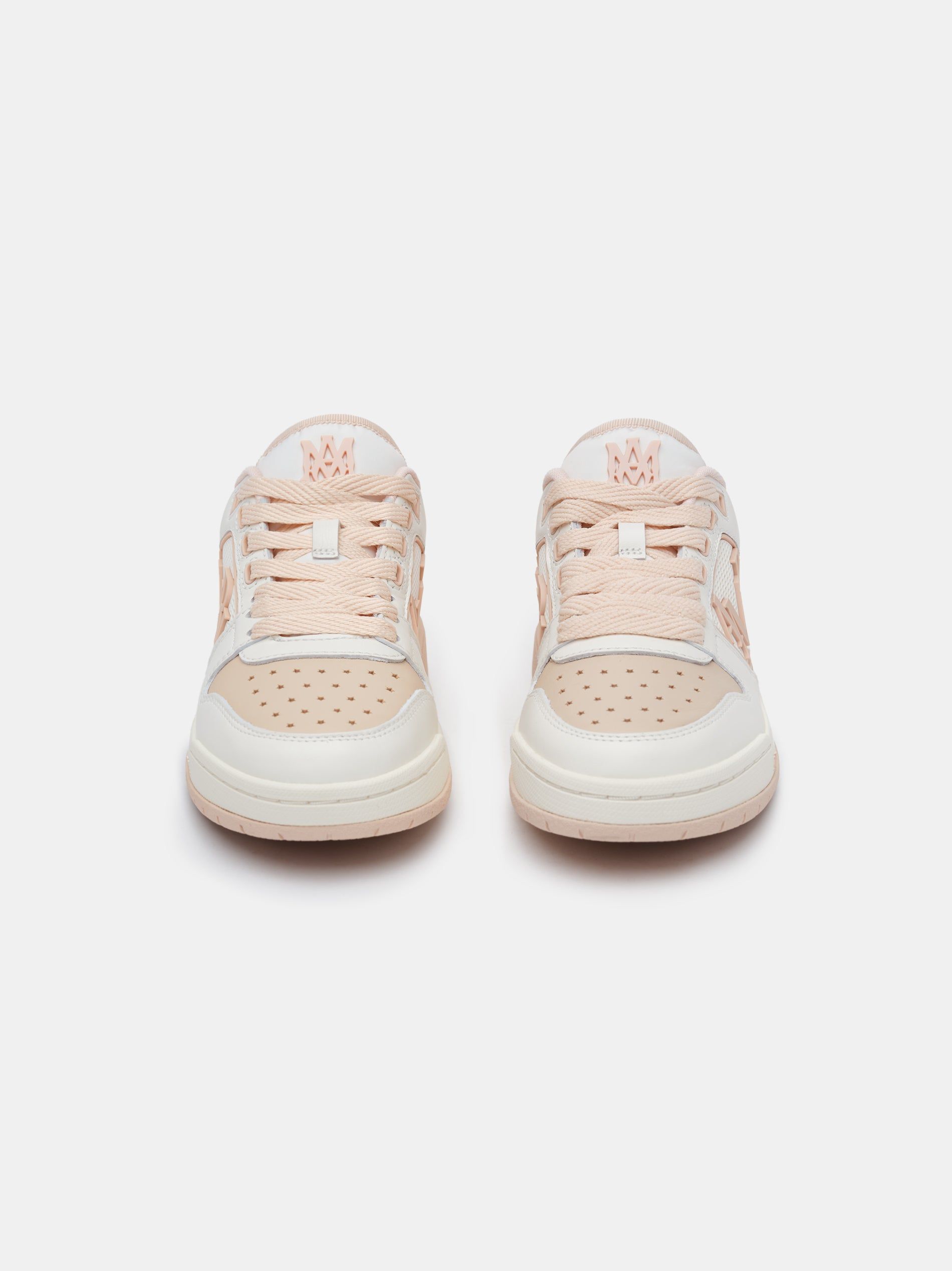 Tenis Amiri Classic Low Mujer Blancos Rosas | YAEUFM-876