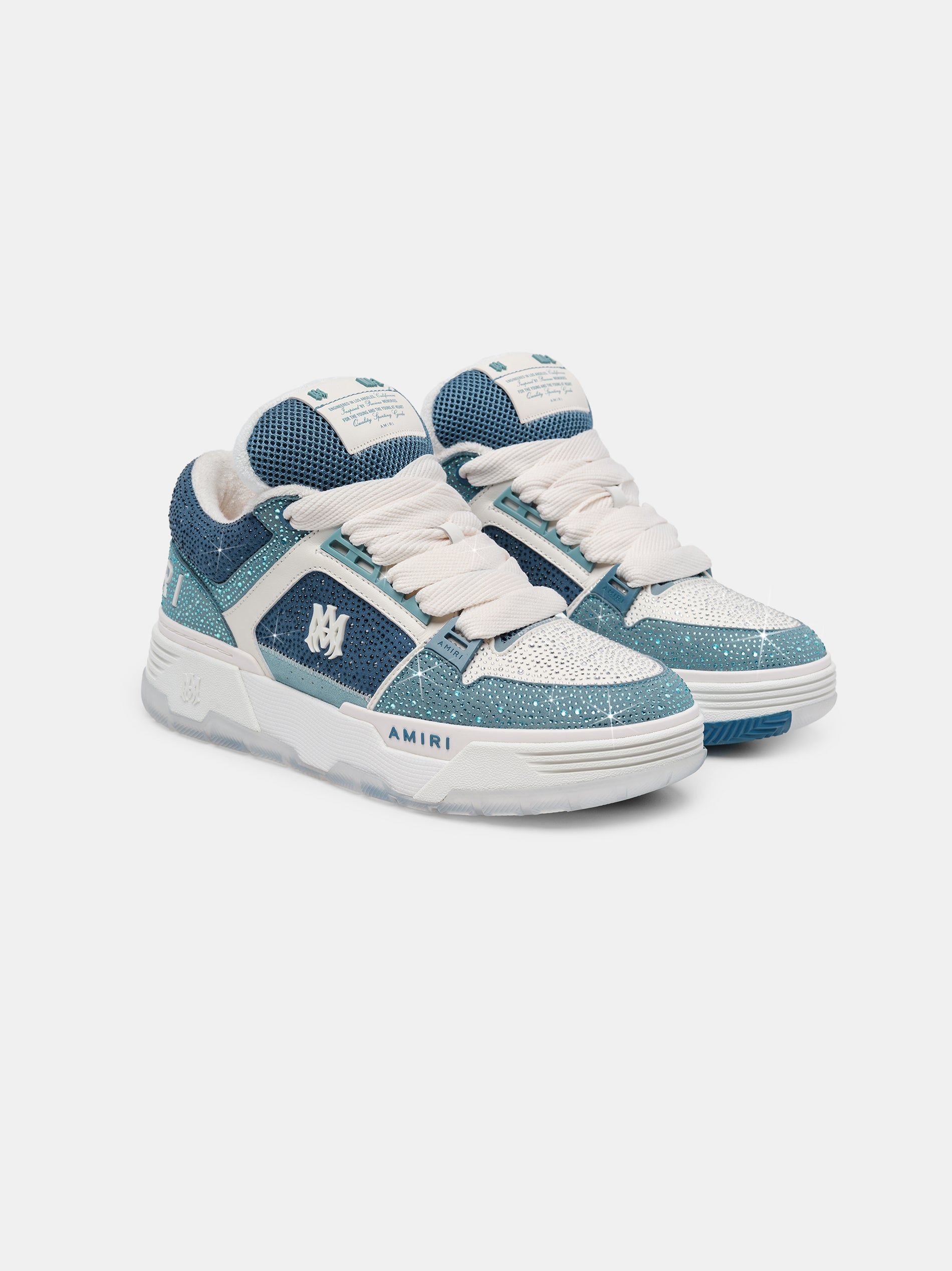 Tenis Amiri Crystal Ma-1 Hombre Azules | QACETJ-753