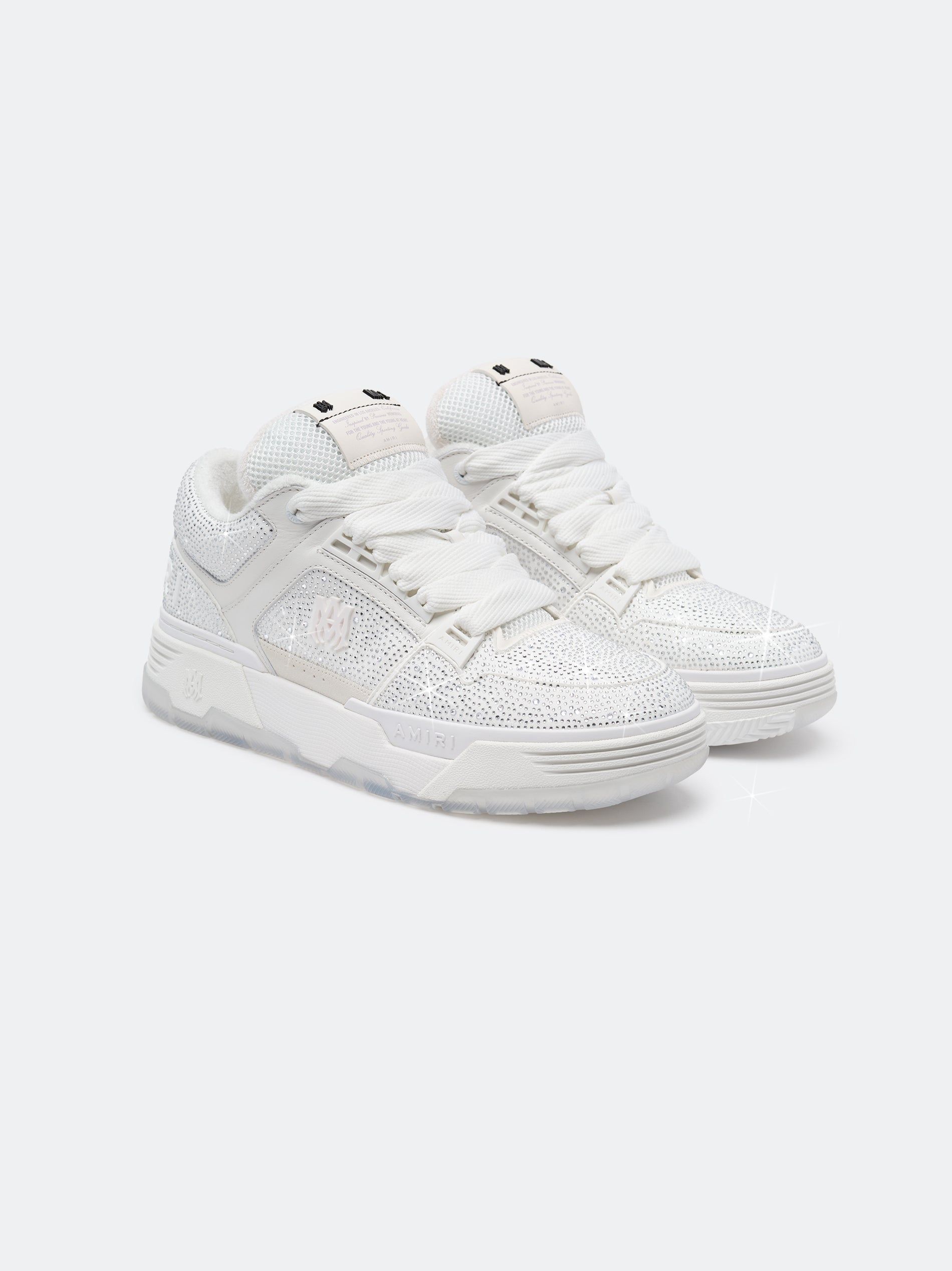 Tenis Amiri Crystal Ma-1 Hombre Blancos | GHJOEL-894