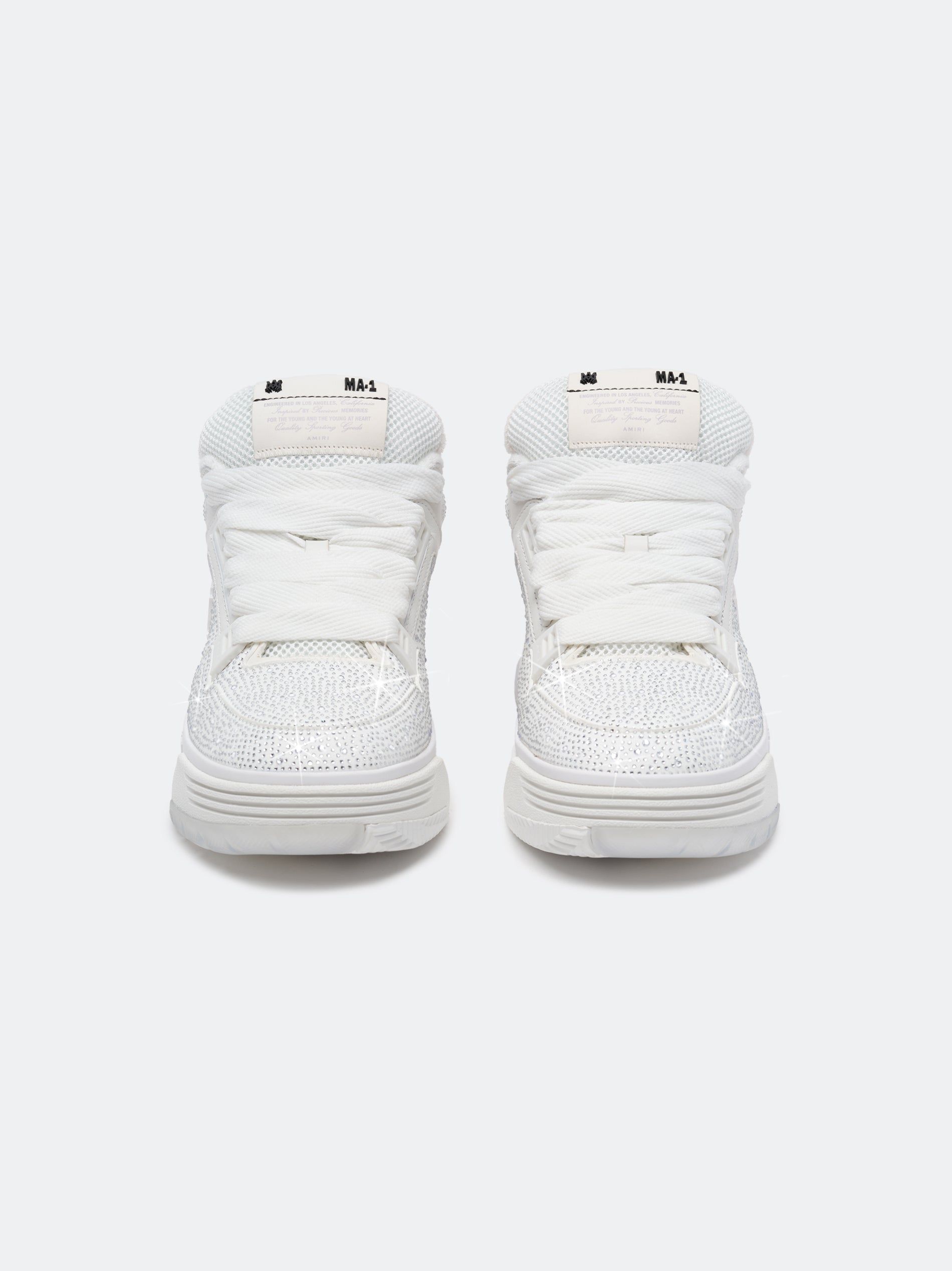 Tenis Amiri Crystal Ma-1 Hombre Blancos | GHJOEL-894