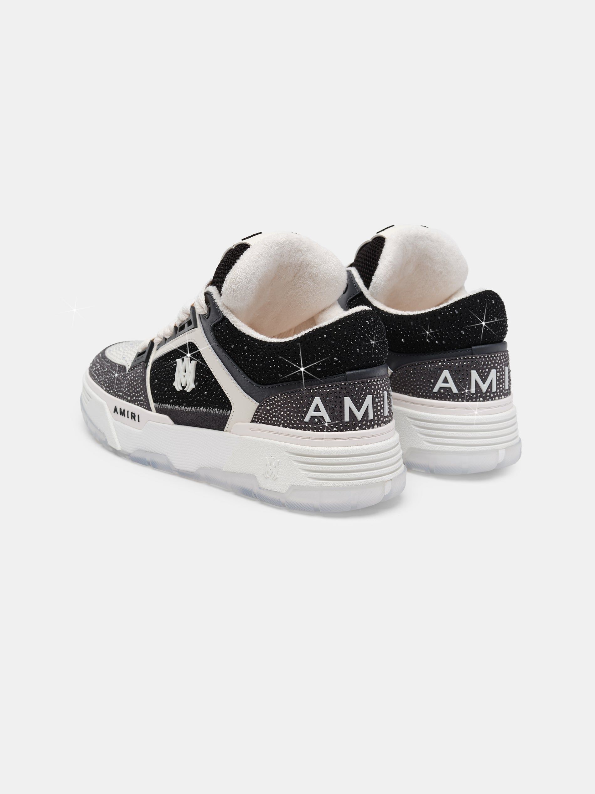 Tenis Amiri Crystal Ma-1 Hombre Negros | AHEDFT-910
