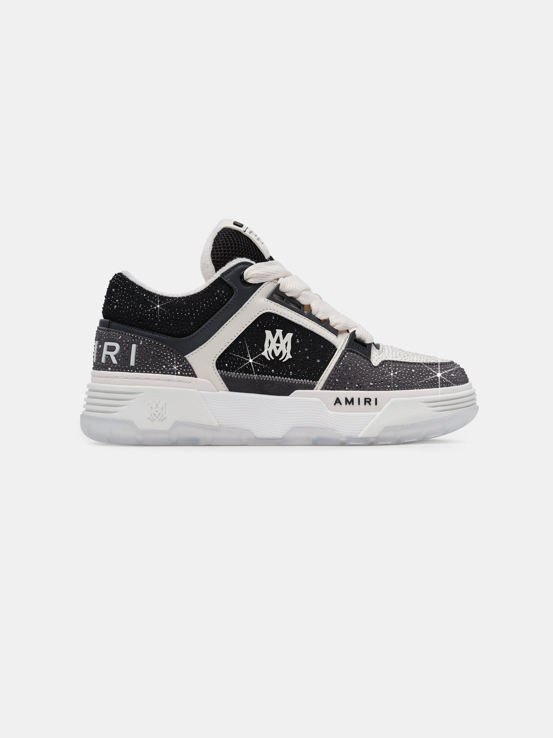 Tenis Amiri Crystal Ma-1 Hombre Negros | AHEDFT-910