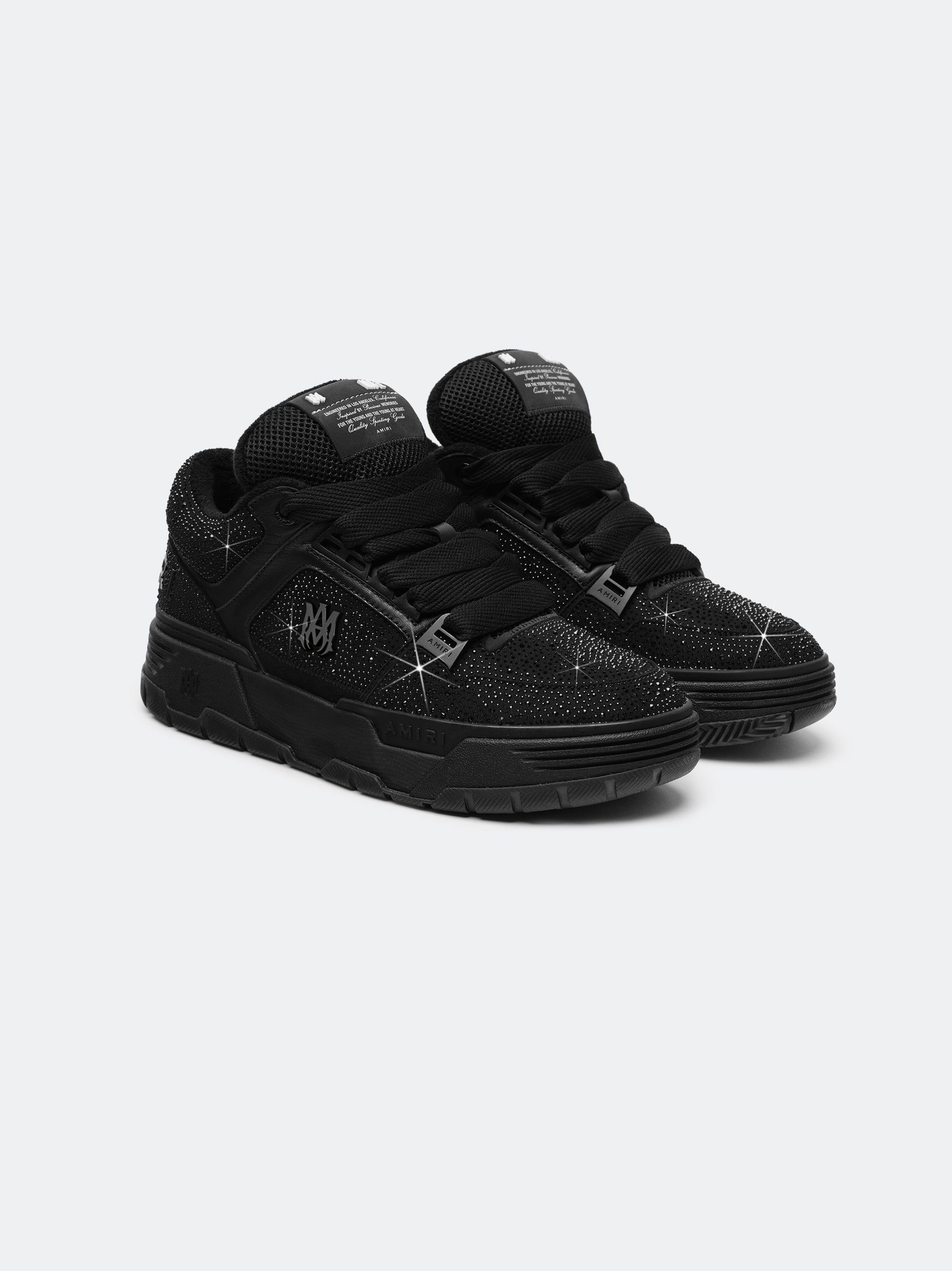 Tenis Amiri Crystal Ma-1 Hombre Negros | SBKWNI-913