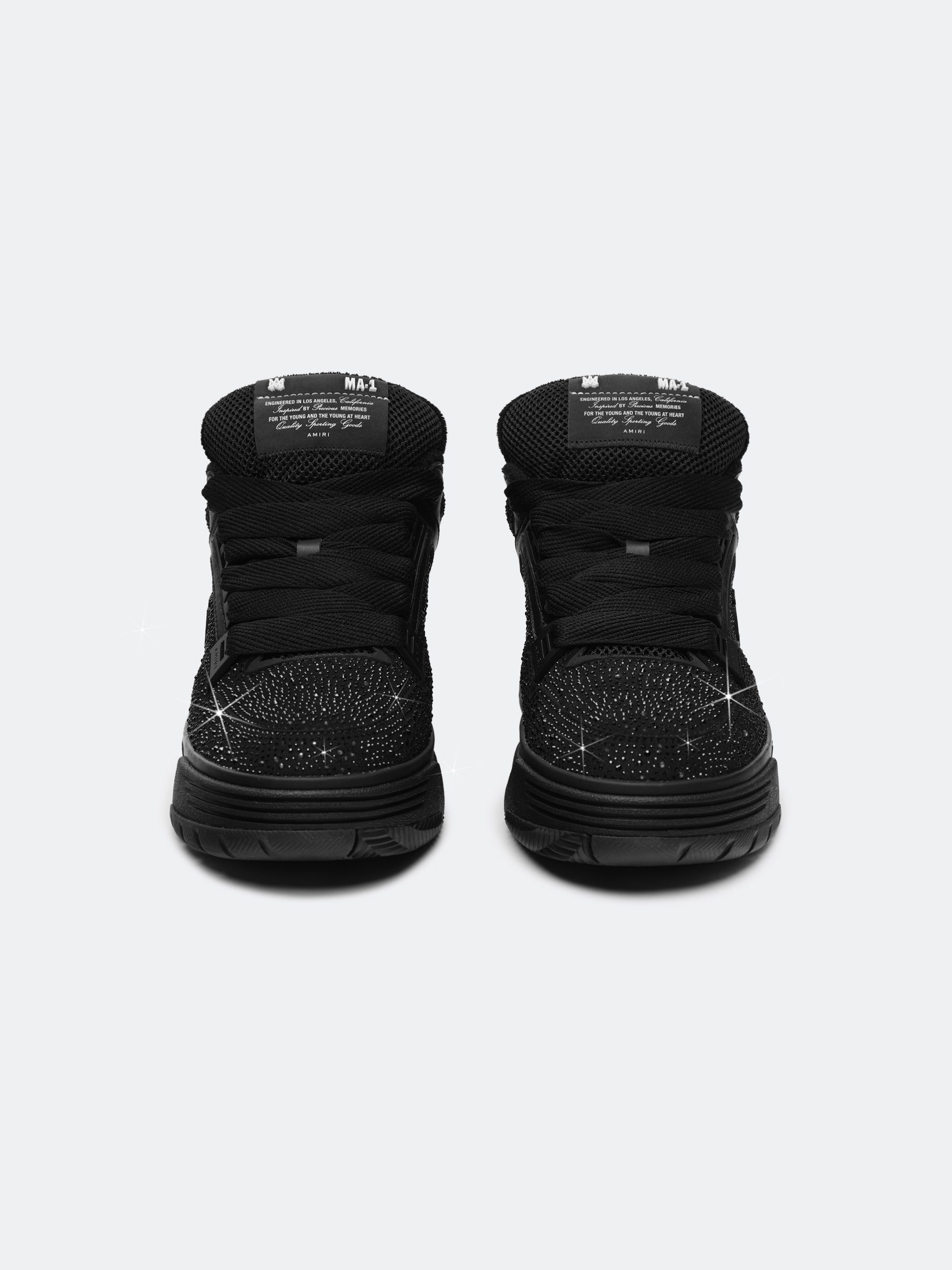 Tenis Amiri Crystal Ma-1 Hombre Negros | SBKWNI-913