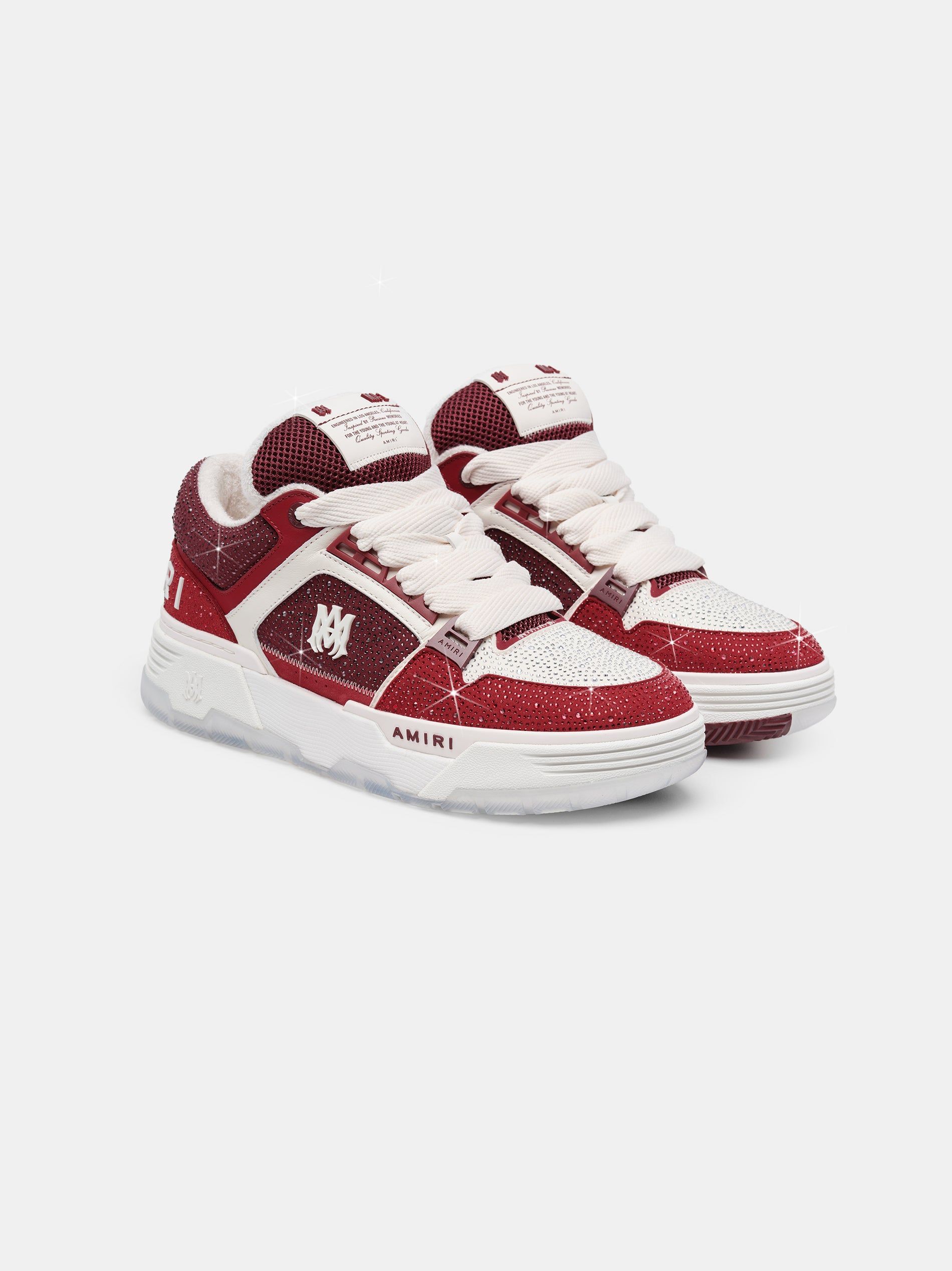 Tenis Amiri Crystal Ma-1 Hombre Vino | GWVSDL-708