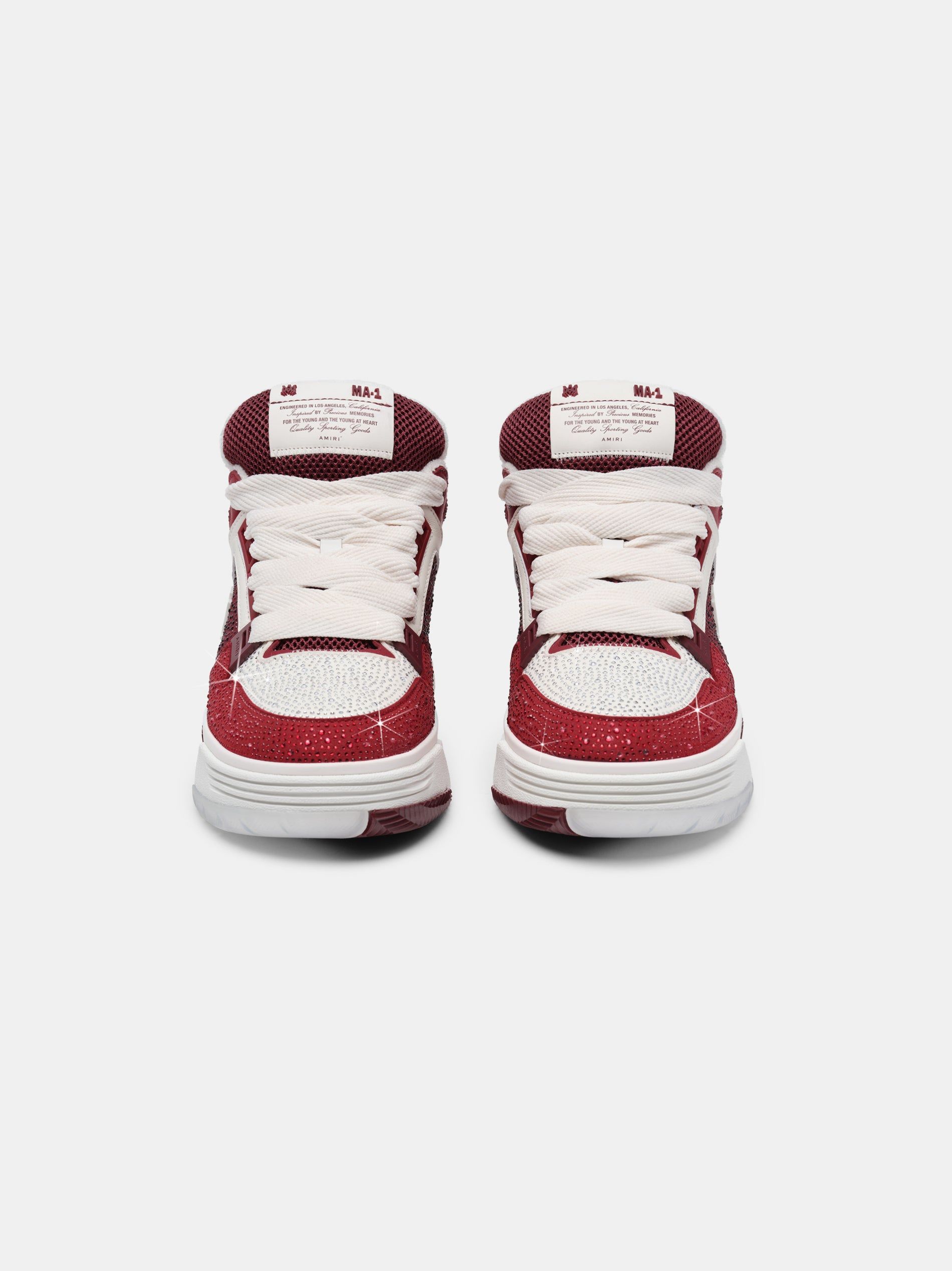 Tenis Amiri Crystal Ma-1 Hombre Vino | GWVSDL-708