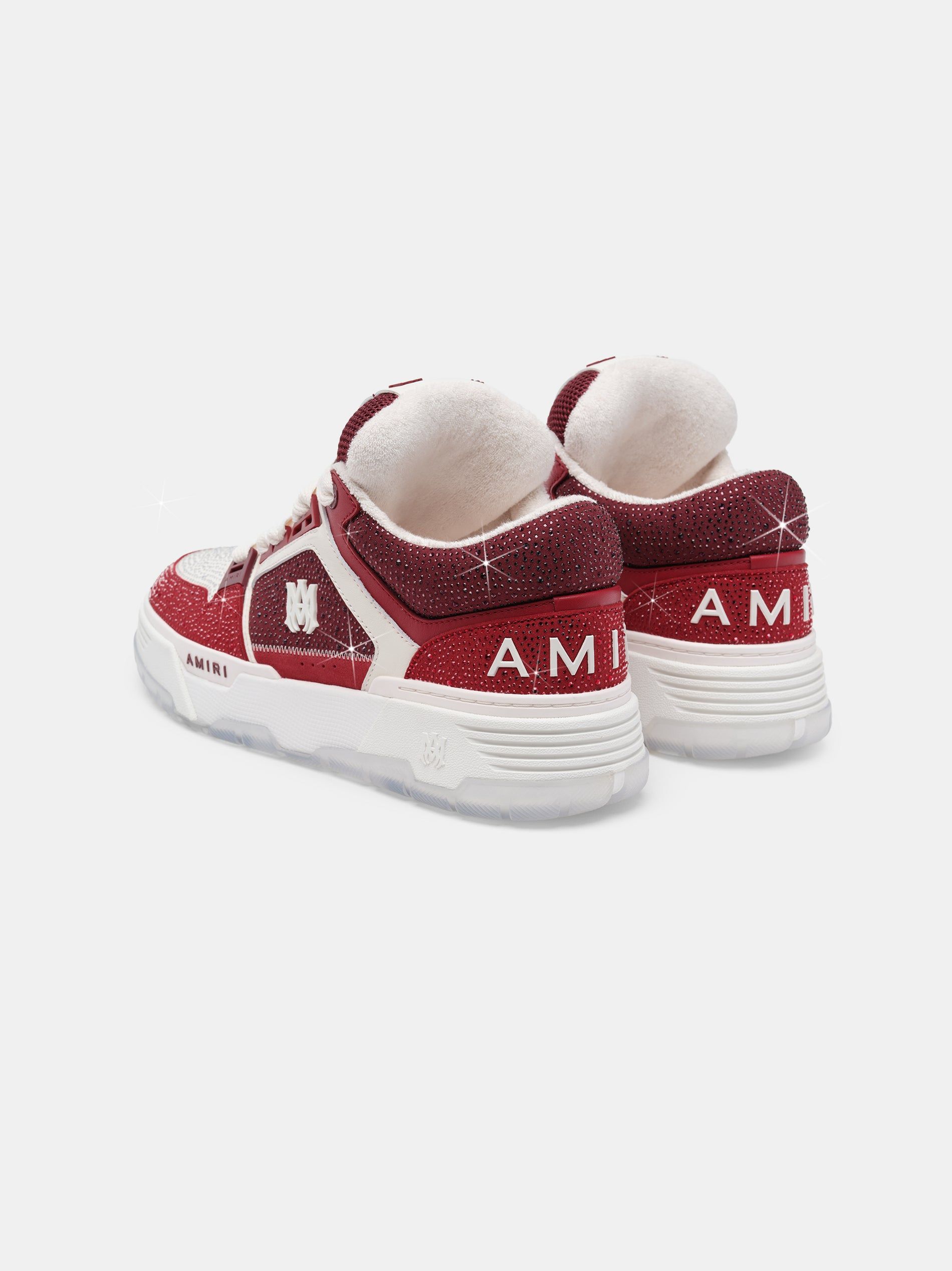 Tenis Amiri Crystal Ma-1 Hombre Vino | GWVSDL-708