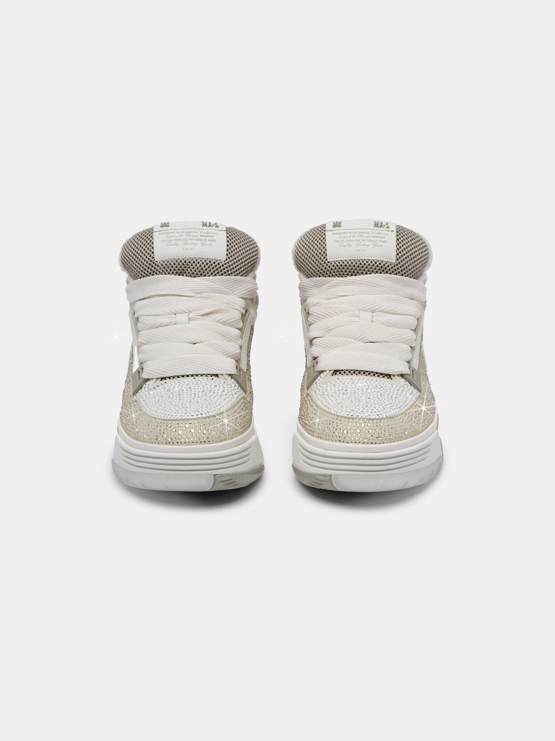 Tenis Amiri Crystal Ma-1 Mujer Alabaster | DPLEAS-645