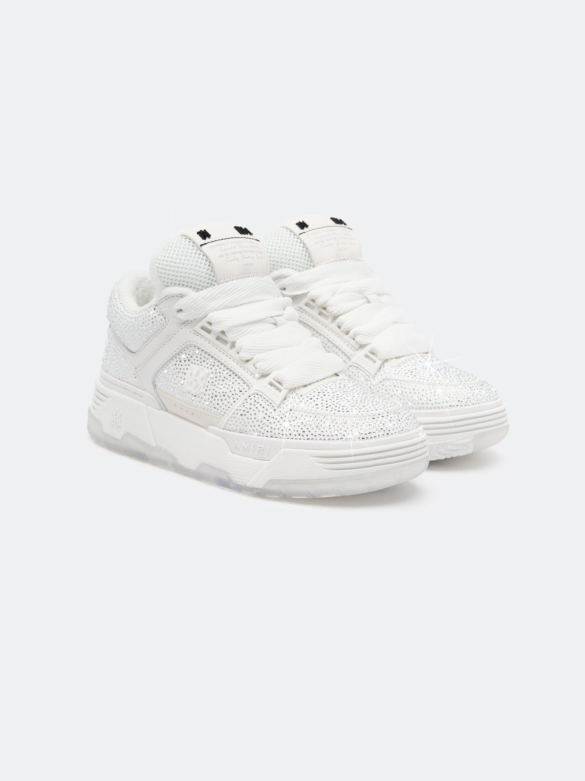 Tenis Amiri Crystal Ma-1 Mujer Blancos | YWFDAO-358