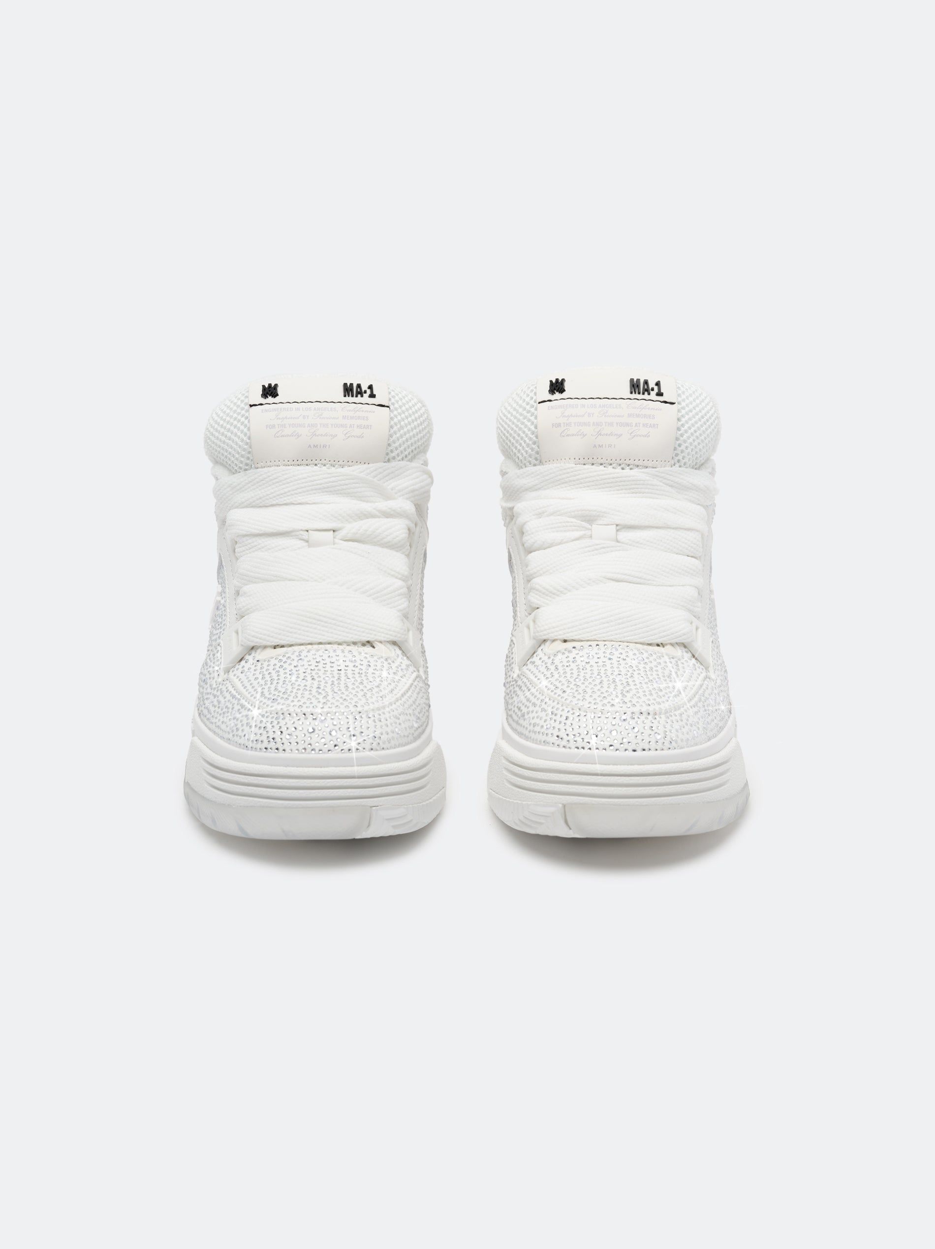 Tenis Amiri Crystal Ma-1 Mujer Blancos | YWFDAO-358