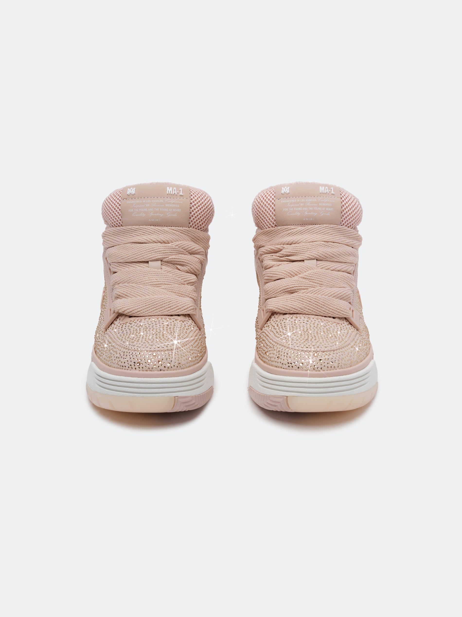 Tenis Amiri Crystal Ma-1 Mujer Rosas | OUAITC-304
