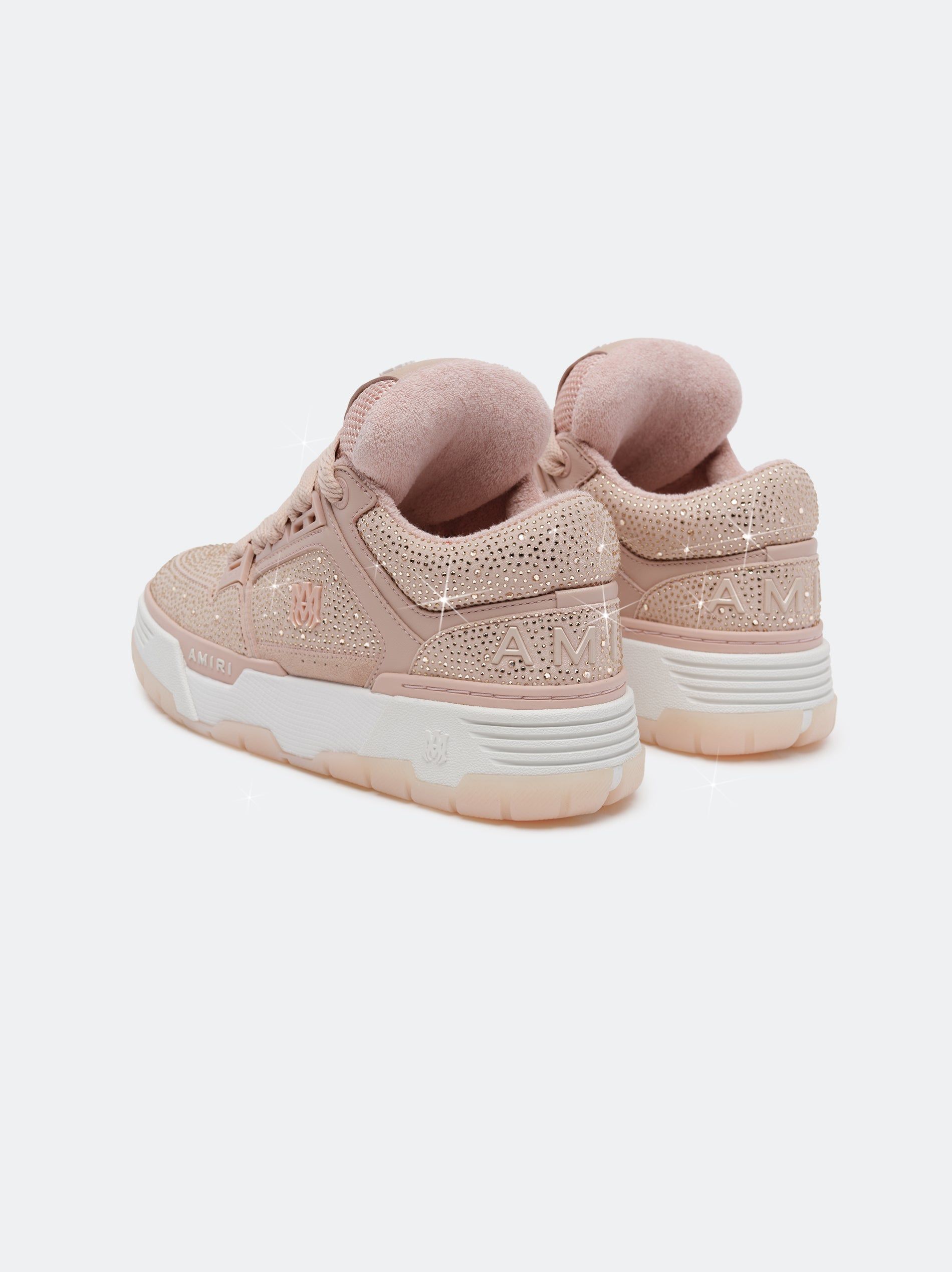 Tenis Amiri Crystal Ma-1 Mujer Rosas | OUAITC-304