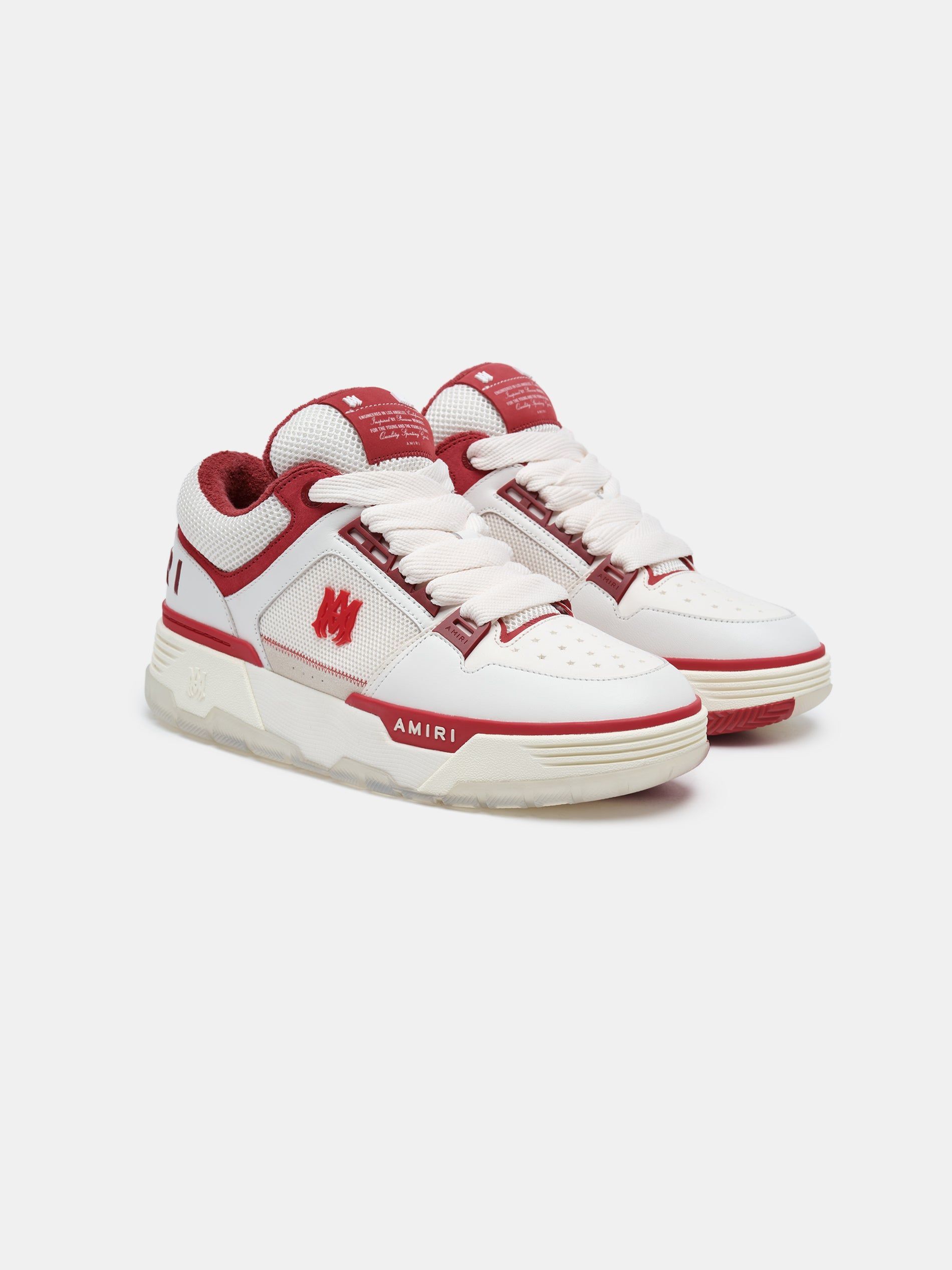 Tenis Amiri Ma-1 Hombre Rojos Blancos | TYAHMK-456