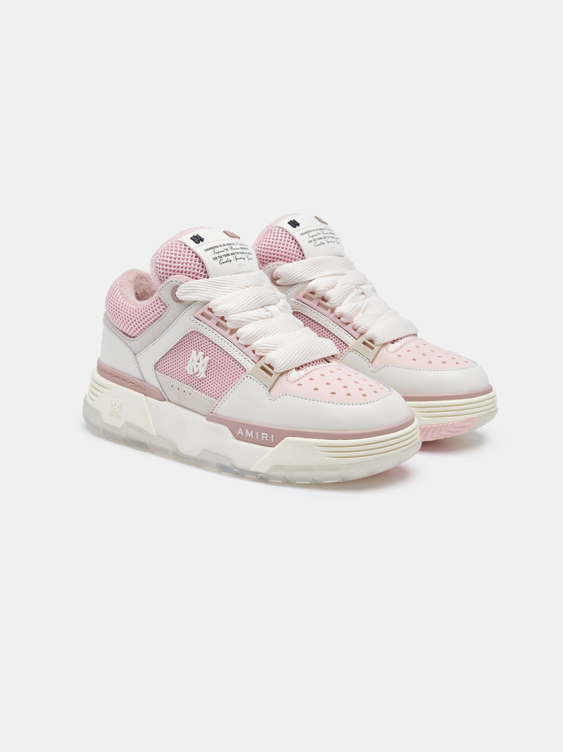 Tenis Amiri Ma-1 Mujer Rosas | LFHUDR-052
