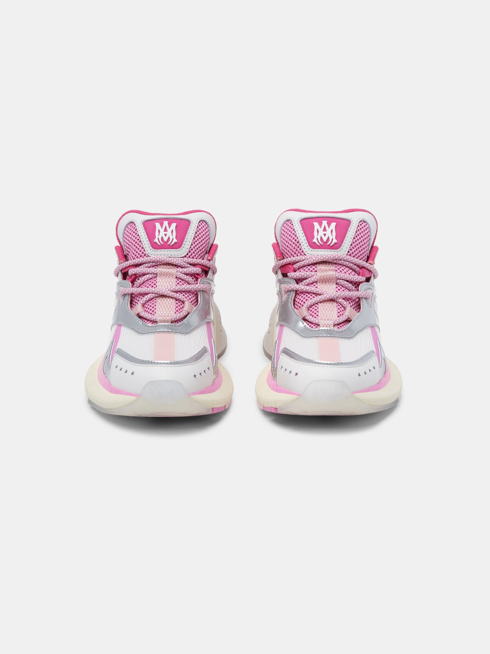 Tenis Amiri Ma Runner Mujer Fucsia Rosas Blancos Plateados | PRAGLI-780