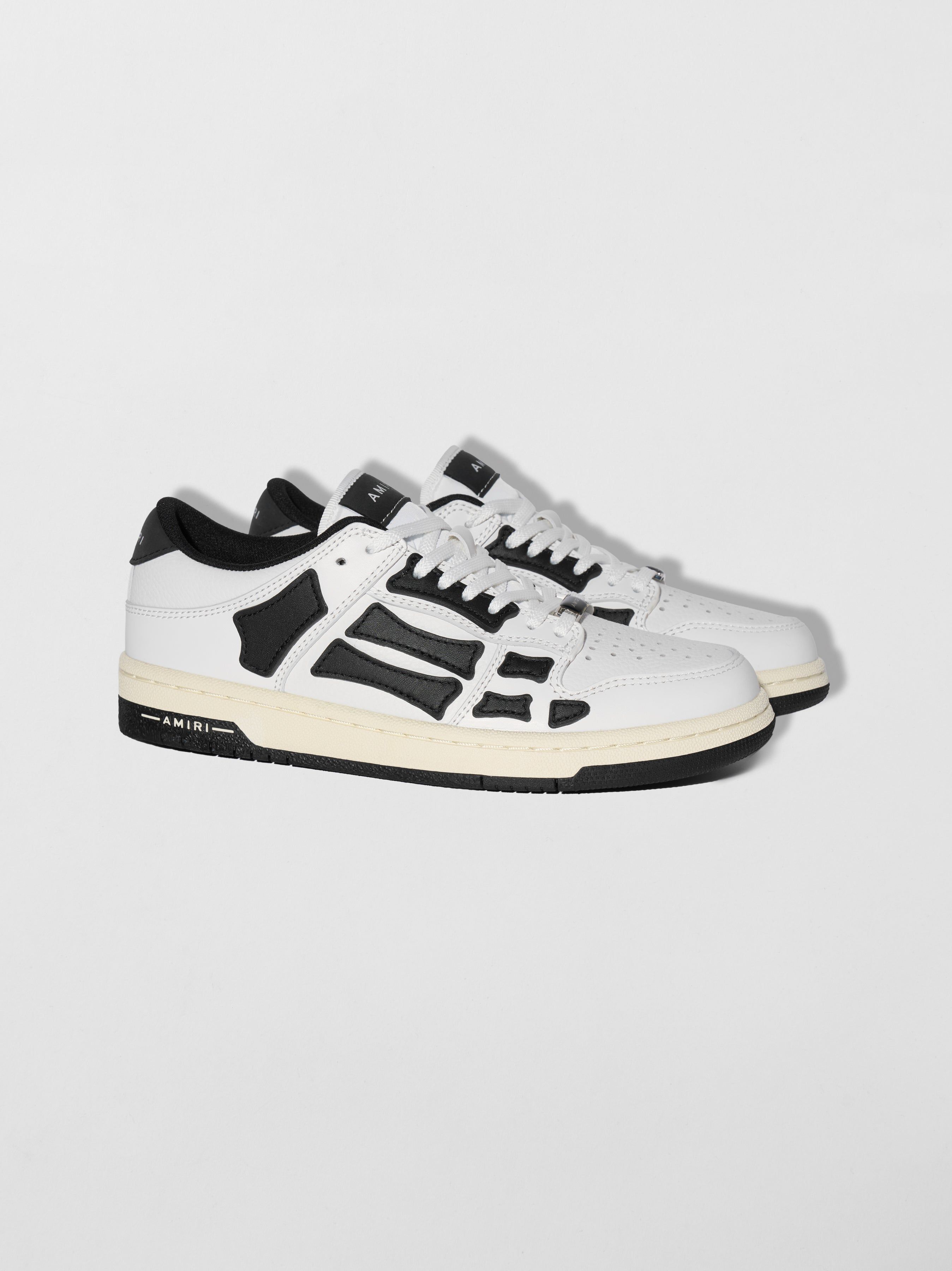 Tenis Amiri Skel-top Low Mujer Blancos Negros | GZEABX-651