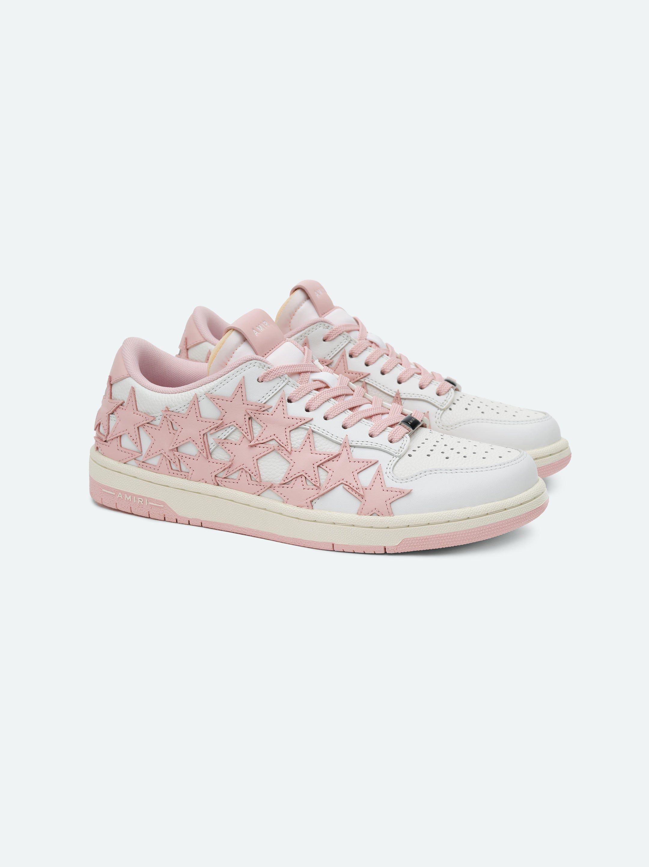 Tenis Amiri Stars Low Mujer Blancos Rosas | ZTDKNY-819