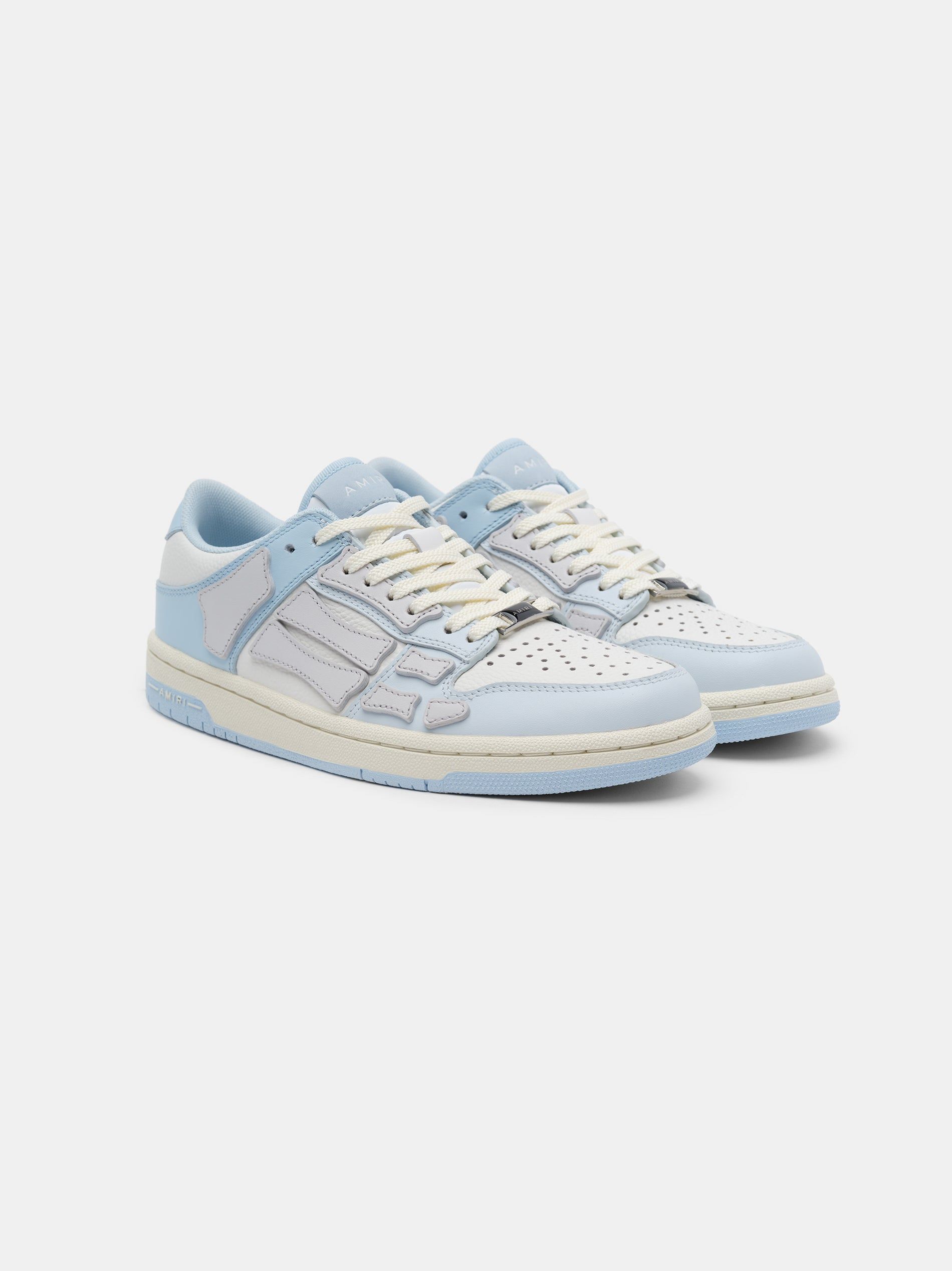 Tenis Amiri Two-tone Skel Top Low Mujer Azules Blancos Grises | TOPWXD-024