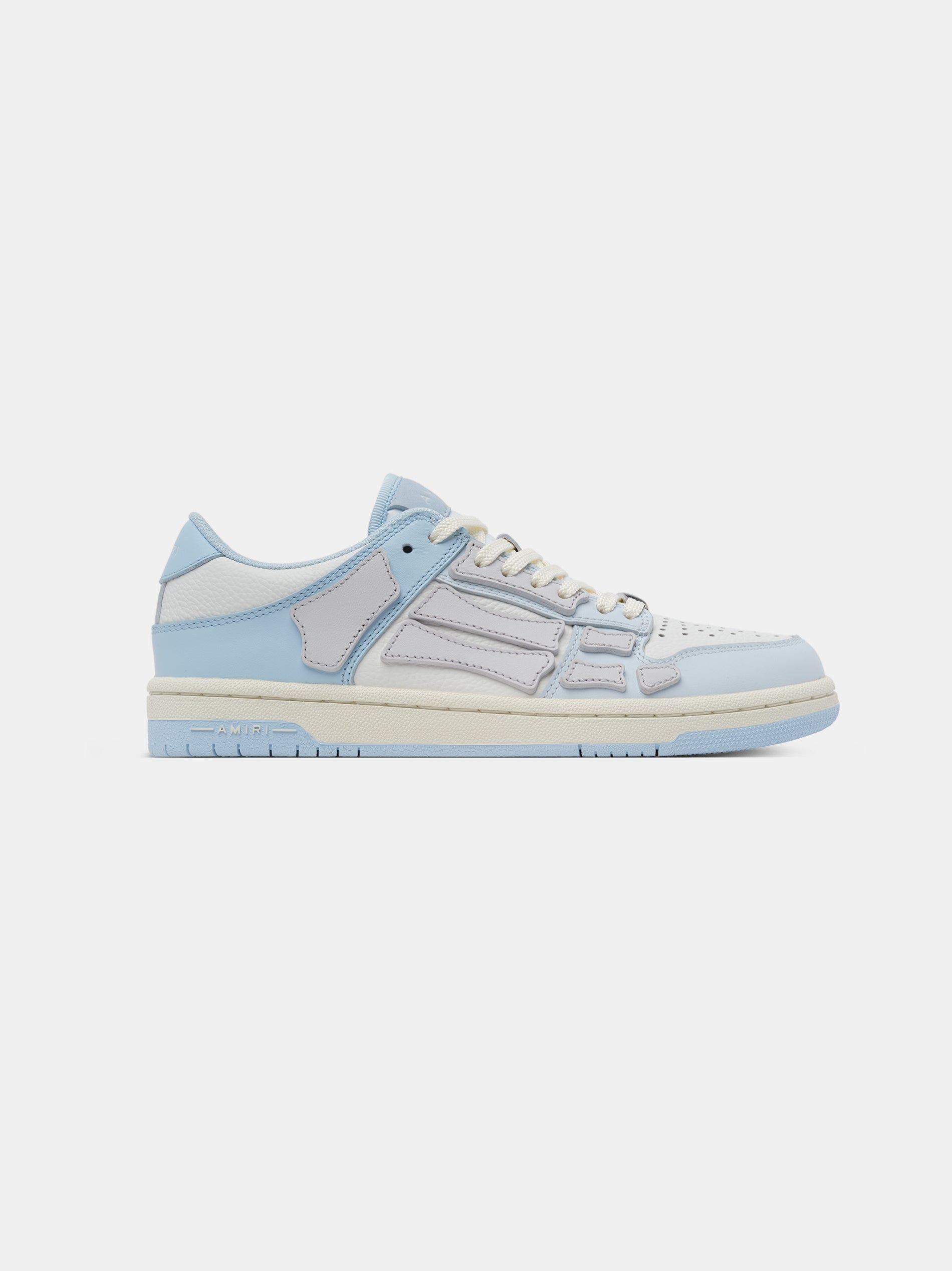 Tenis Amiri Two-tone Skel Top Low Mujer Azules Blancos Grises | TOPWXD-024